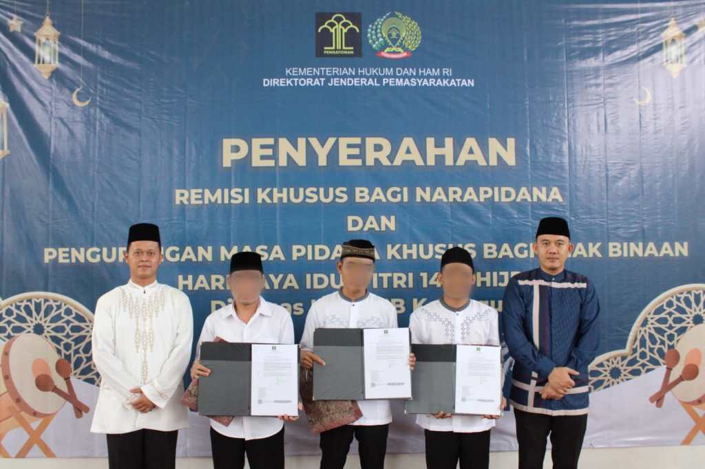 Rayakan Idulfitri 1445 H, Lapas Kotaagung Adakan Salat Ied dan Berikan 329 Warga Binaan Remisi Khusus Hari&nbsp;Raya