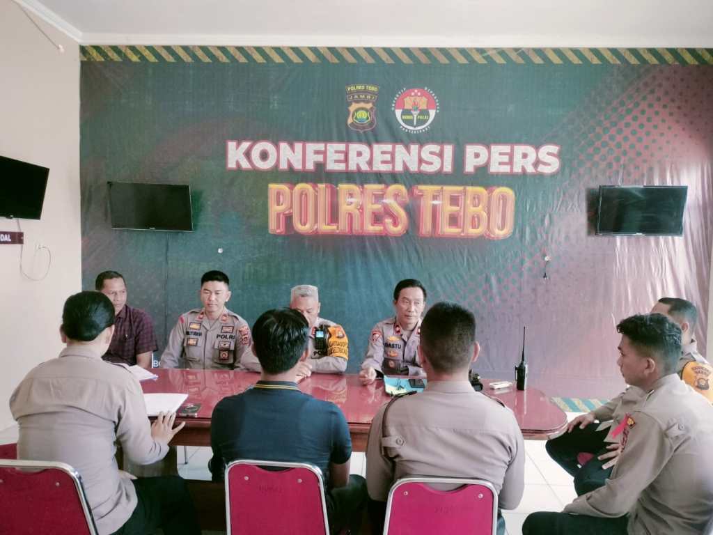 Analisa Dan Evaluasi (Anev) Harian Anggota Polres Tebo bersama Satgas OPS ketupat 2024