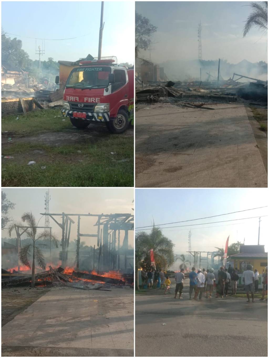Kebakaran Di Halsel Habiskan 3 Kantor Termasuk Sekretariat SB Kesultanan&nbsp;Bacan