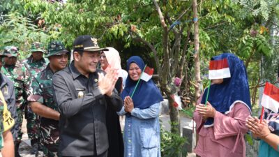 Plt. Bupati Sidoarjo dan Tim Wasev TMMD Ke-120 Meninjau Desa Penambangan