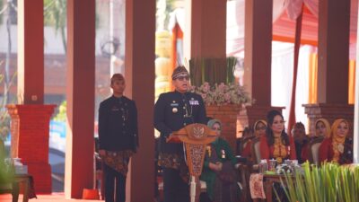 Digelar Berbahasa Jawa, Upacara Hari Jadi ke-106 Kota Mojokerto Jadi Momentum Pelestarian Sejarah dan&nbsp;Budaya