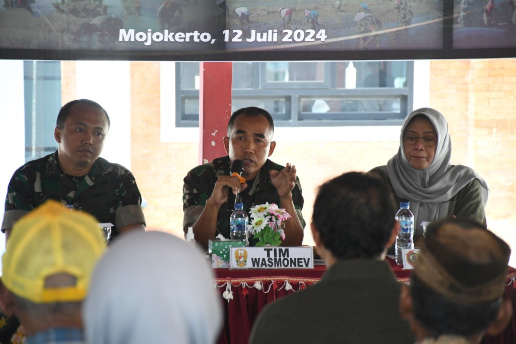 Kodim Mojokerto Terima Tim Wasmonev Pusterad, Temu Wicara Bareng Poktan Hingga Tinjau Lahan Pompanisasi&nbsp;PAT