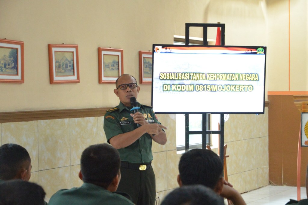 Anggota Kodim 0815/Mojokerto Terima Sosialisasi Tahorneg