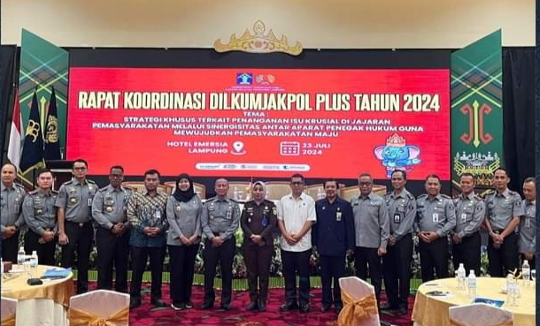 Tangani Isu Krusial melalui Sinergisitas APH, Lapas Kotaagung Ikuti Rakor Dilkumjakpol Plus Tahun 2024