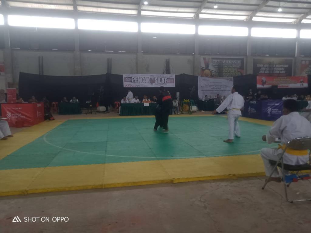 POPDA ke-XVII, Atlet Pencak Silat Putra Aceh Timur Berhasil Menang di Partai Final dan Berhak Membawa Medali&nbsp;Emas