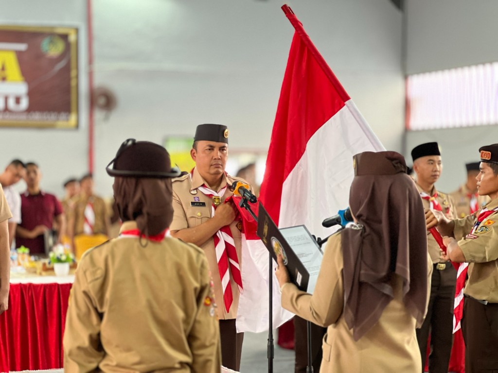 Lapas Narkotika Kelas II A Bandar Lampung Laksanakan Pelantikan Pengurus Dan Pengukuhan Nomer Gugus Depan 12.167