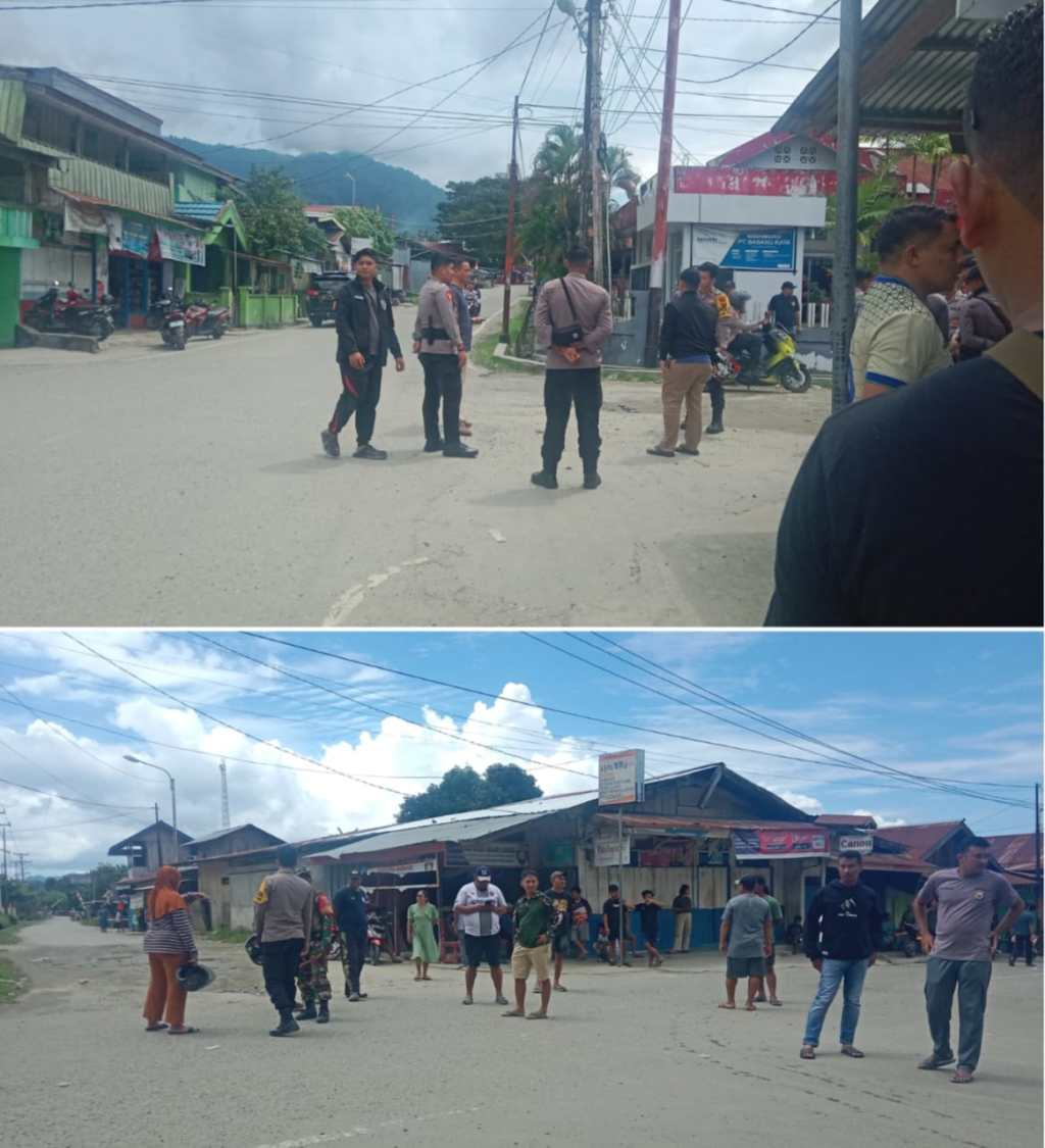 Tawuran Antara Pemuda Babang Dan Sayoang. Polres Halsel Terjunkan Puluhan&nbsp;Personil
