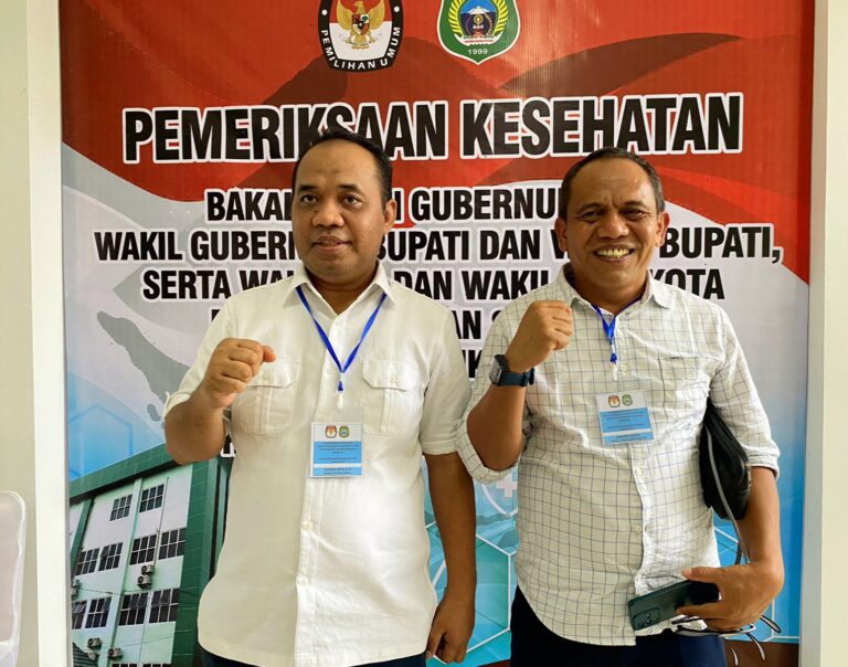 Cabup Dan Cawabup Halsel Rusihan-Mohtar Jalani Pemeriksaan Kesehatan Berjalan&nbsp;Lancar
