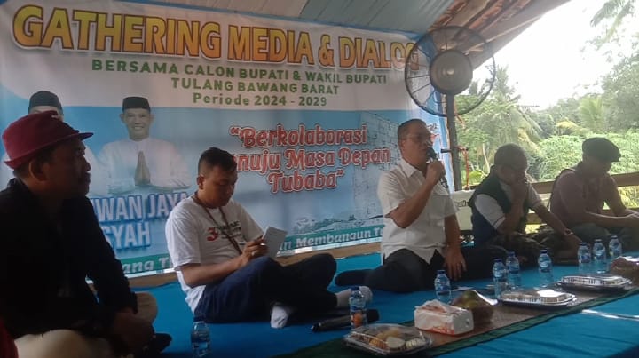 Melaksanakan Gathering Bersama Insan Pers, ini Pesan Calon Tunggal Bupati Tubaba