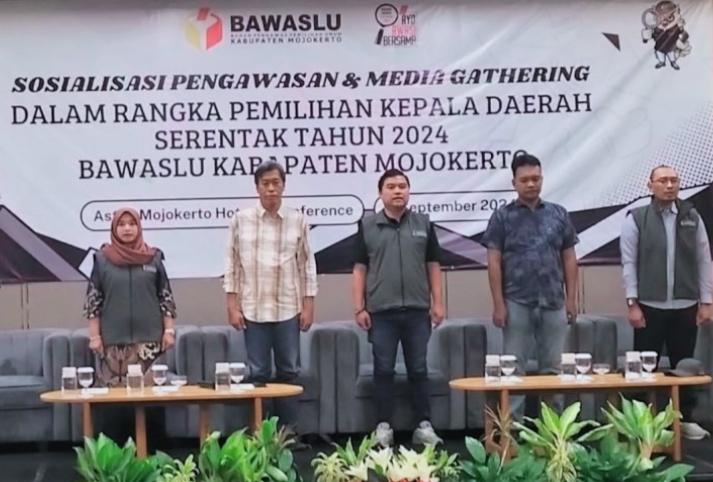 Jelang Pilkada, Bawaslu Kabupaten Mojokerto Ajak Media&nbsp;Bersinergi